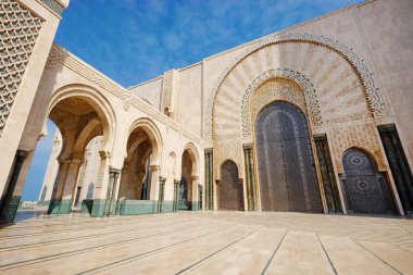 Mozaik süslenmiş cami hasan II Casablanca, Fas