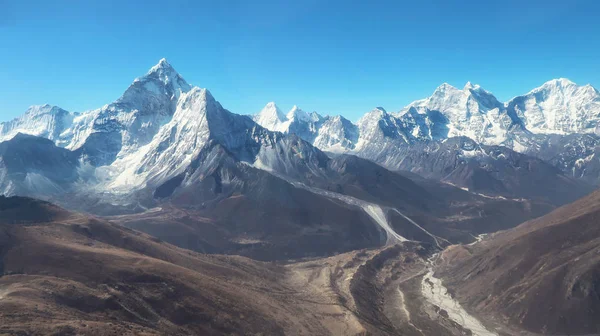 Mt. Ama Dablam nella regione dell'Everest dell'Himalaya, Nepal — Foto Stock