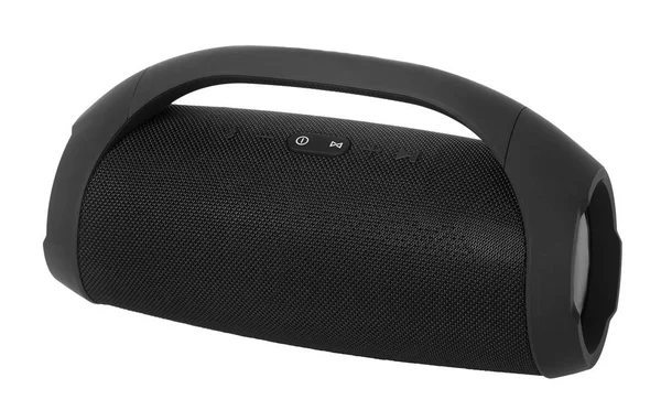 Preto moderno música boombox alto-falante Bluetooth portátil — Fotografia de Stock