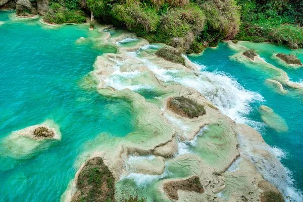 Chiflon vattenfall eller Cascades, Chiapas, Mexiko — Stockfoto