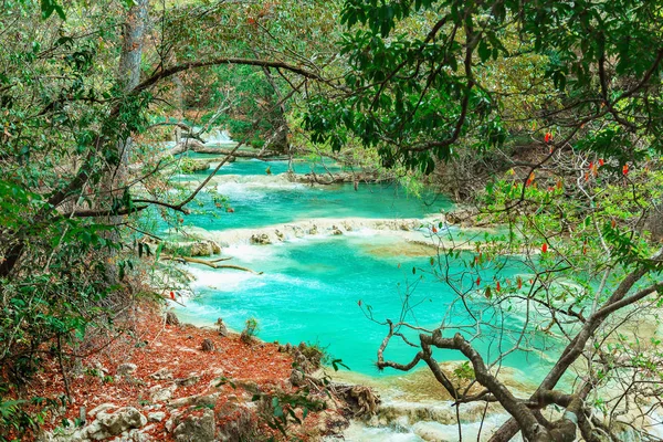 Cachoeiras Chiflon ou Cascatas, Chiapas, México — Fotografia de Stock