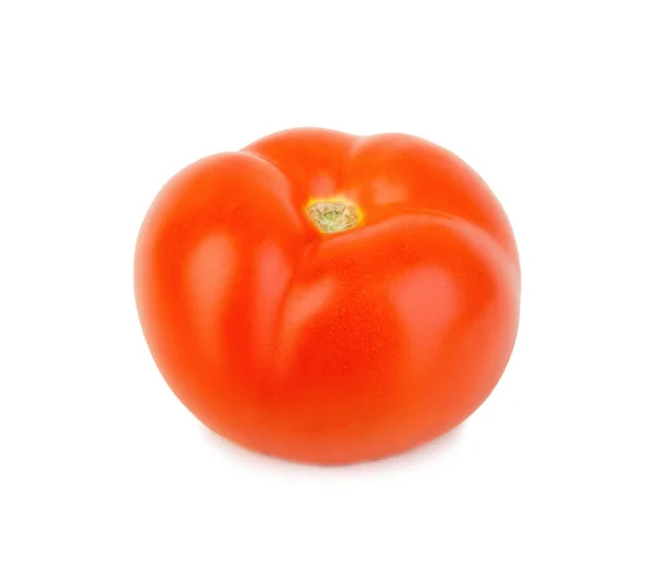 Fresh ripe red tomato close up isolated on white — Stock Photo, Image