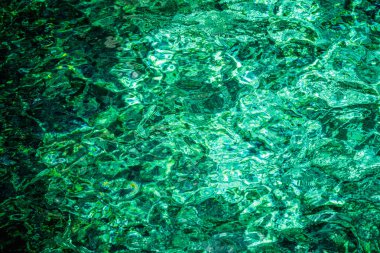 Mavi zümrüt su dalgalı arka plan