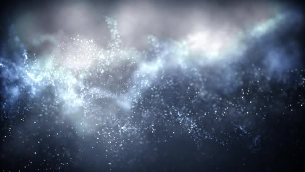 Abstract Motion Background Shining Flying Particles Stars Magic Dust Light — Stock Video