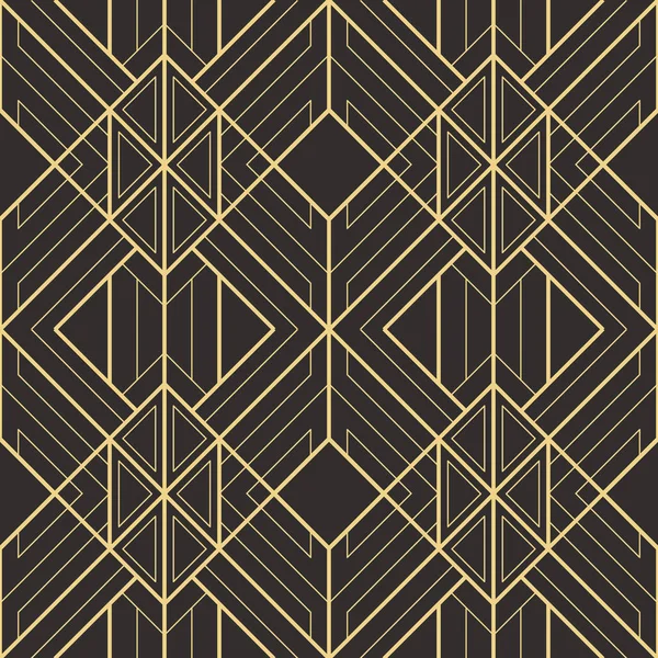 Vektor Moderne Geometriske Fliser Forgylt Form Abstrakt Deko Sømløs Luksusbakgrunn – stockvektor