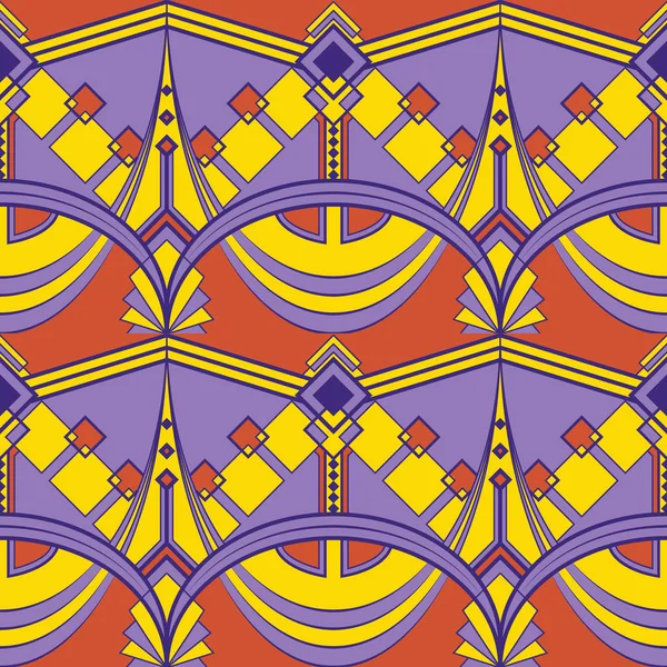Vector Moderno Patrón Azulejos Geométricos Color Forrado Forma Fondo Lujo — Archivo Imágenes Vectoriales