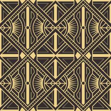 Soyut sanat deco sorunsuz modern çini deseni