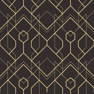 Soyut sanat deco sorunsuz modern çini deseni