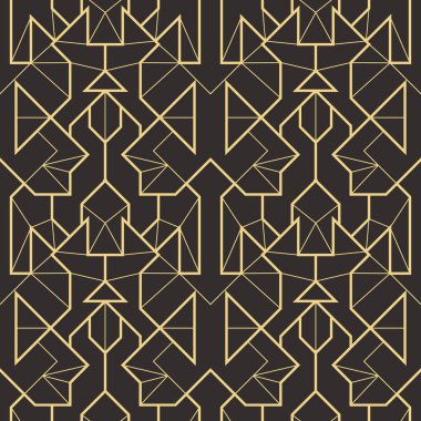 Soyut sanat deco sorunsuz modern çini deseni