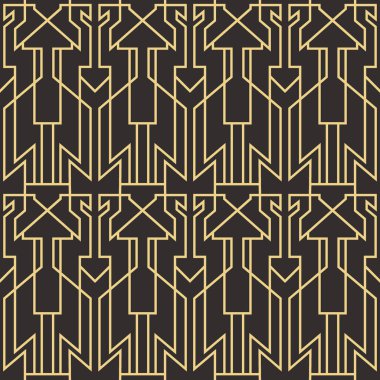 Soyut sanat deco sorunsuz modern çini deseni