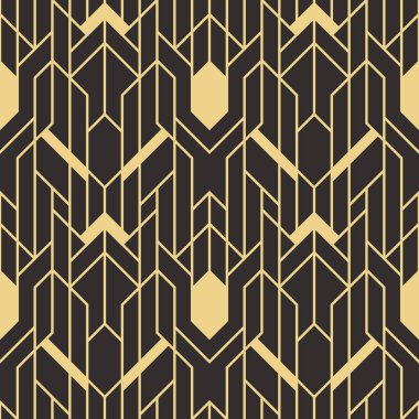 Soyut sanat deco sorunsuz modern çini deseni