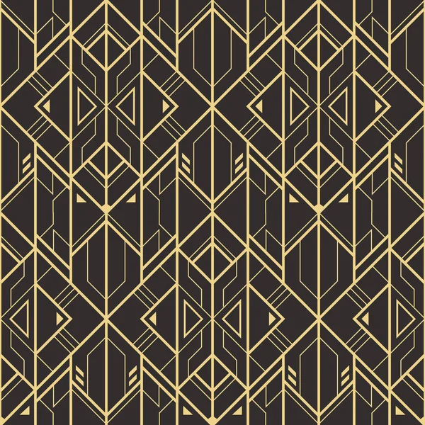Motif vectoriel carreaux géométriques modernes. forme bordée d'or — Image vectorielle