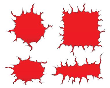 çatlak boş mesaj kabarcık konuşma vektörü