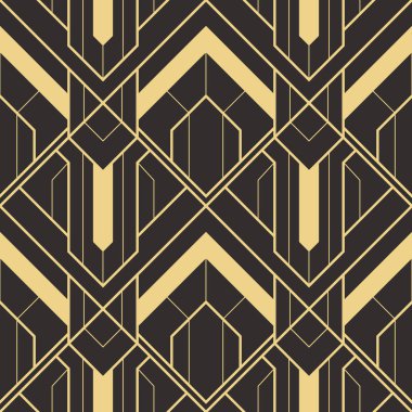 Soyut sanat deco sorunsuz modern çini deseni