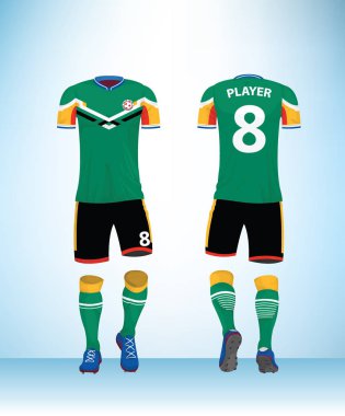 Takım formaları için Spor Jersey şablonu