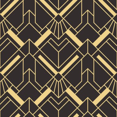 Soyut sanat deco sorunsuz modern çini deseni