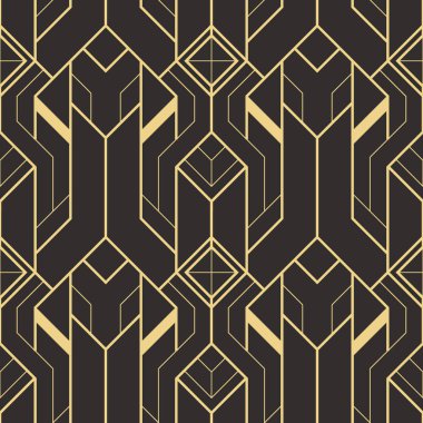 Soyut sanat deco sorunsuz modern çini deseni