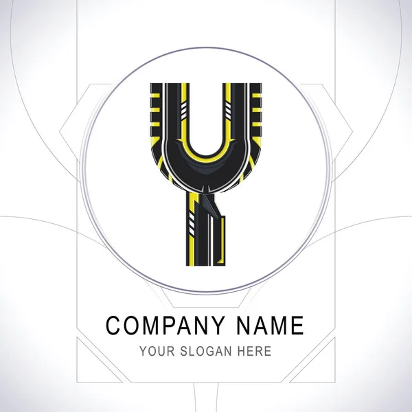 Логотип сообщества геймеров буква Y символизирует вектор значка — стоковый вектор