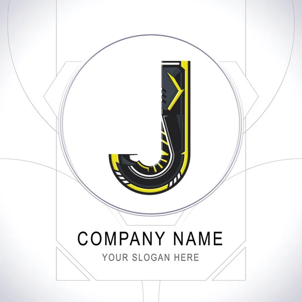 Літера J Gamer Спільнота Логотип Символ Піктограма Вектор — стоковий вектор