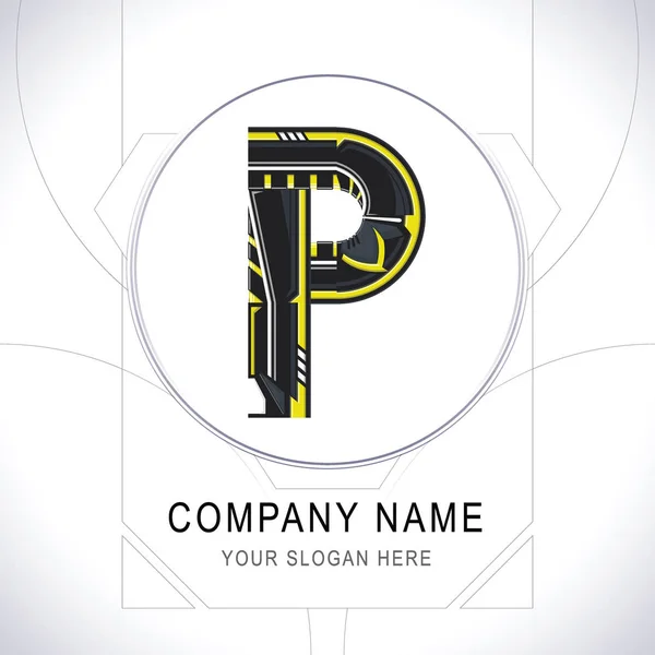 Літера P Gamer Спільнота Логотип Символ Піктограма Вектор — стоковий вектор