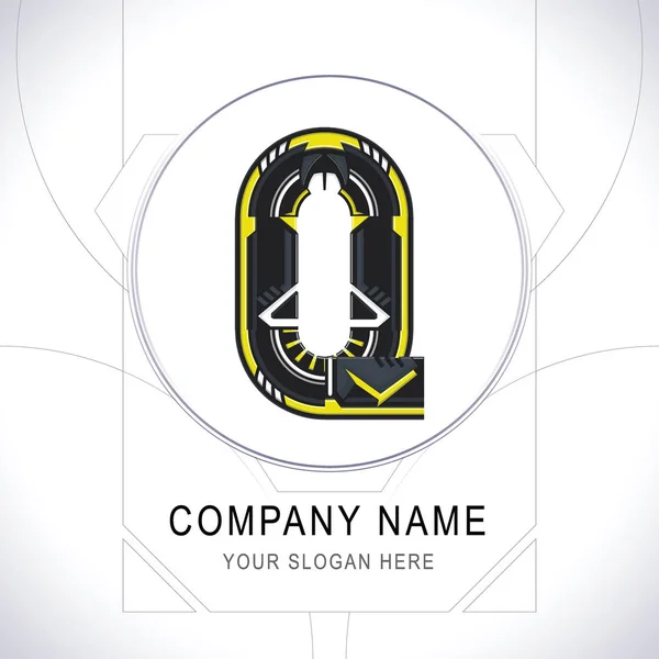 Логотип сообщества геймеров буква Q символизирует вектор значка — стоковый вектор