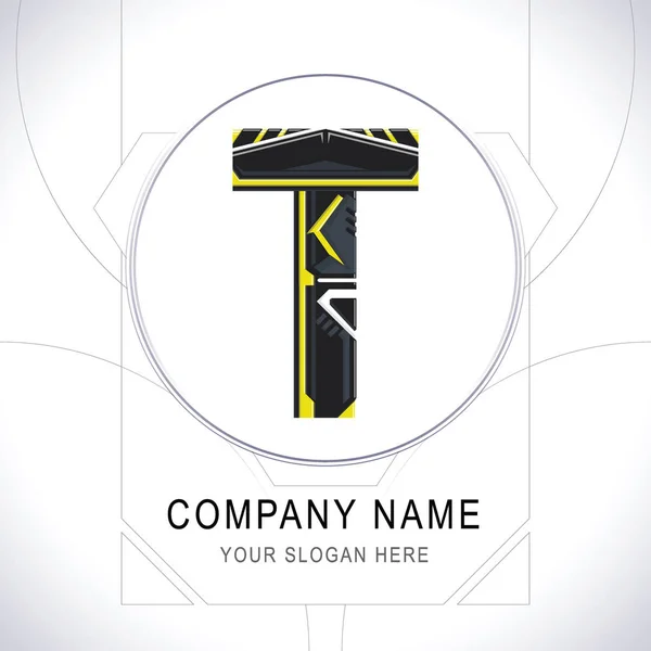 Літера T Gamer Спільнота Логотип Символ Піктограма Вектор — стоковий вектор