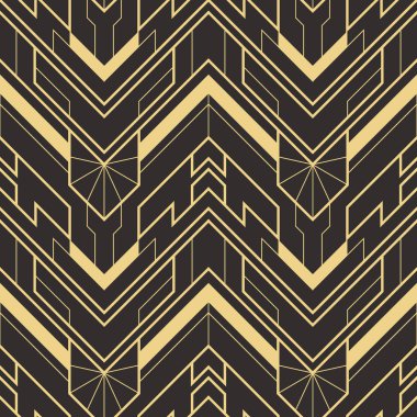 Soyut sanat deco sorunsuz modern çini deseni