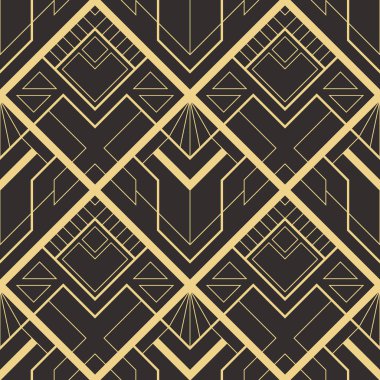 Soyut sanat deco sorunsuz modern çini deseni