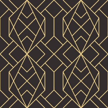 Soyut sanat deco sorunsuz modern çini deseni