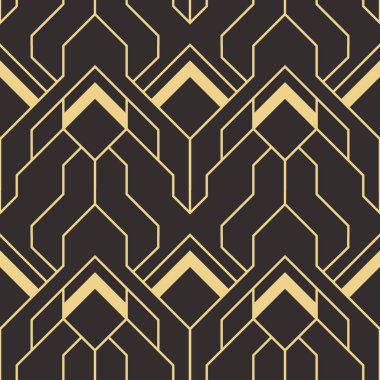 Soyut sanat deco sorunsuz modern çini deseni