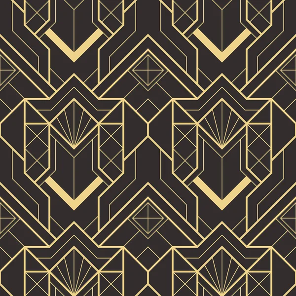 Abstract art deco naadloze moderne tegels patroon — Stockvector