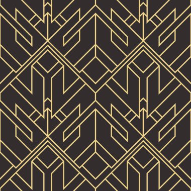 Soyut sanat deco sorunsuz modern çini deseni
