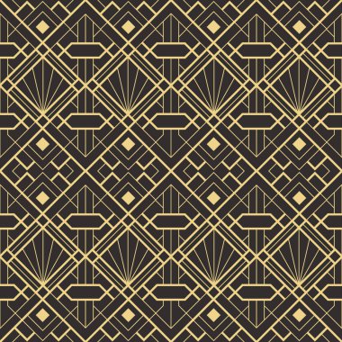 Soyut sanat deco sorunsuz modern çini deseni