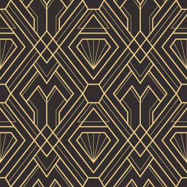 Soyut sanat deco sorunsuz modern çini deseni