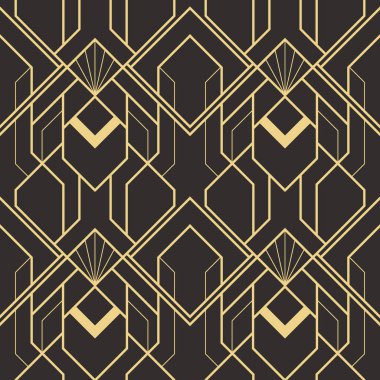 Soyut sanat deco sorunsuz modern çini deseni