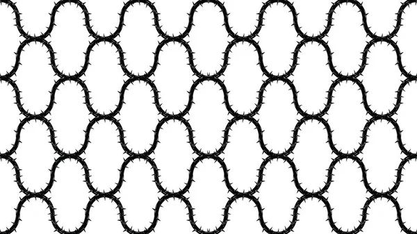 Гілки чорного кольору з тлом візерунка хвилі шипів . — стоковий вектор