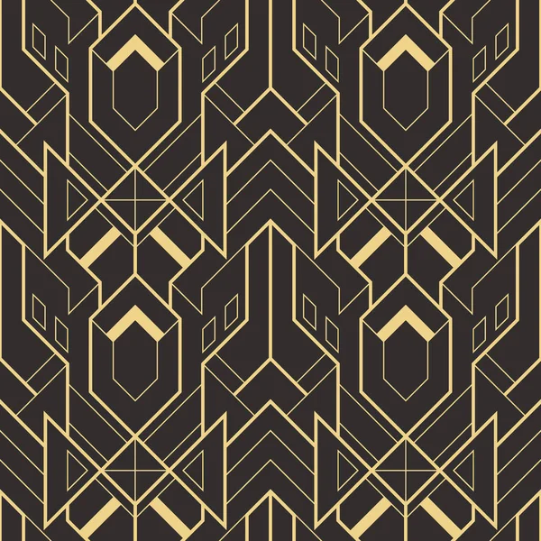 Abstracto art deco sin costuras patrón de baldosas modernas — Vector de stock