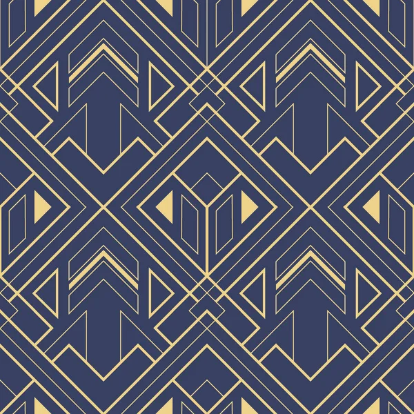 Mavi arka planda soyut sanat deco geometrik fayans desen