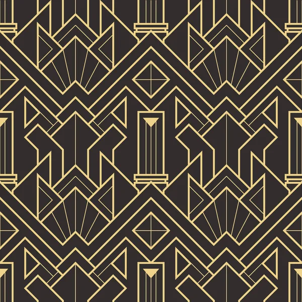 Abstract art deco seamless modern tiles pattern — Stock Vector