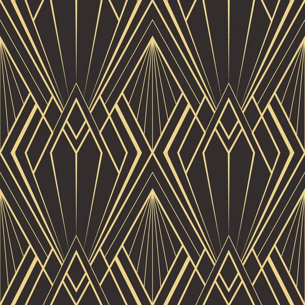 Abstracto art deco sin costuras patrón de baldosas modernas — Vector de stock