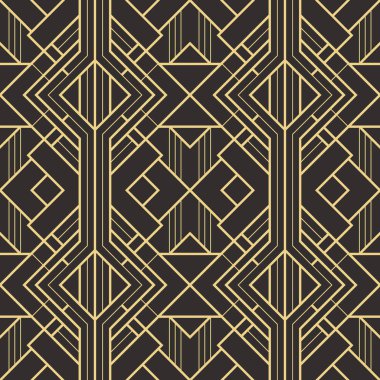 Soyut sanat deco sorunsuz modern çini deseni