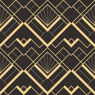 Soyut sanat deco sorunsuz modern çini deseni