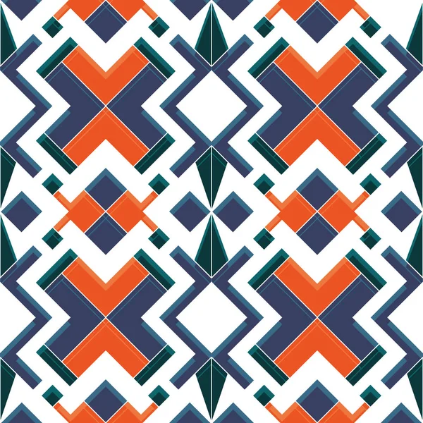 Abstracto arte deco azulejos geométricos patrón color fondo — Archivo Imágenes Vectoriales