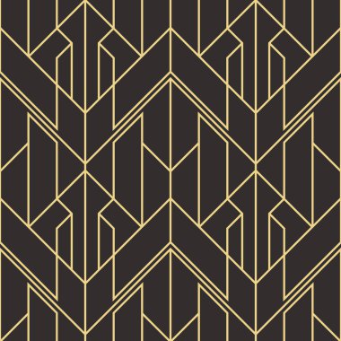 Vektör modern geometrik fayans deseni. Soyut sanat deco kusursuz lüks arka plan.