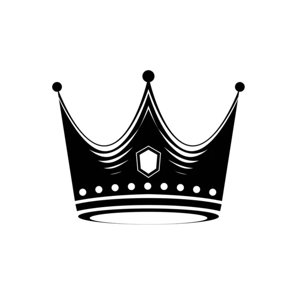 Creative Crown Concept Logo Modello Design Vettoriale — Vettoriale Stock