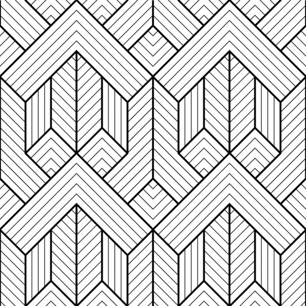 Vector Moderno Patrón Azulejos Geométricos Arte Abstracto Rayas Fondo Sin — Vector de stock