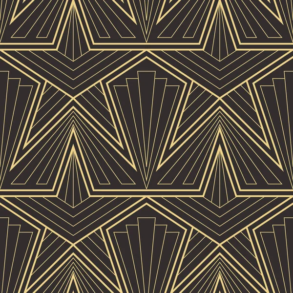 矢量现代几何图形 抽象艺术装饰无缝豪华背景 — 图库矢量图片