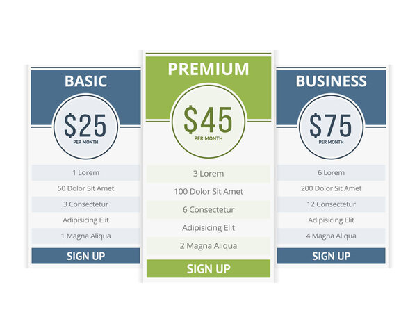 Pricing Table