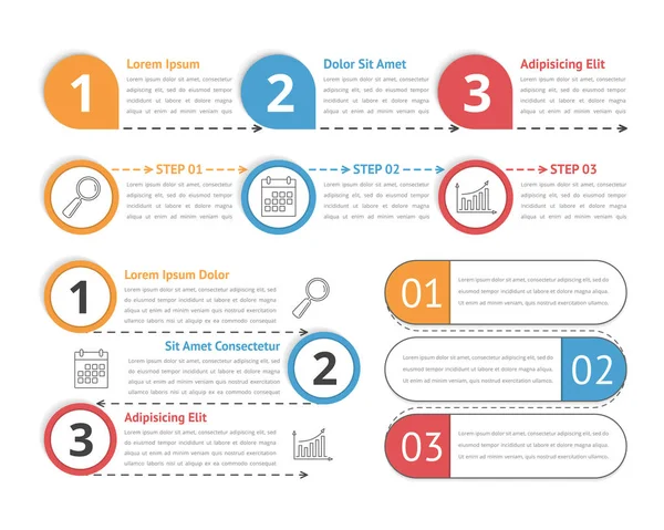 Procesinfographics — Stockvector