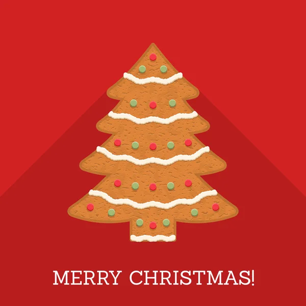 Gingerbread Noel ağacı — Stok Vektör